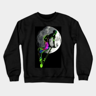 Moon Tripping - Scooter Rider Crewneck Sweatshirt